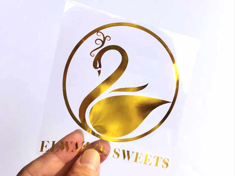 Custom Printed Circle Transparent Gold Sticker Adhesive PP Sticker