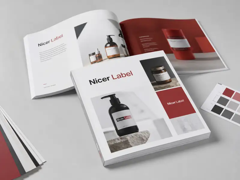 Custom perfect-bound catalogues by Nicer Label