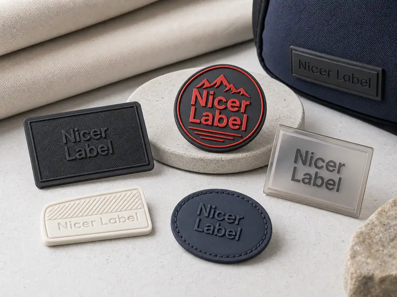 Custom Rubber Labels and PVC Patches by Nicer Label Custom rubber labels and PVC patches for clothing and accessories by Nicer Label