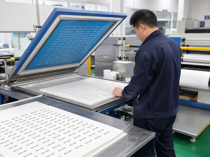 Heat Transfer Label Screen Printing Production Screen printing production for custom heat transfer labels